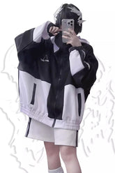 Manteau de sport Jirai Kei à manches longues imprimé charmant 2 couleurs